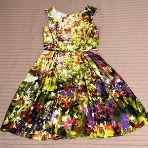 Donna Ricco Floral Multicolor Dress